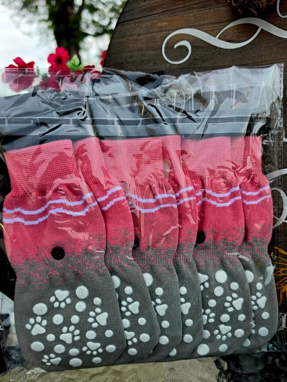 BINGPET Double Side Anti-Slip Dog Socks